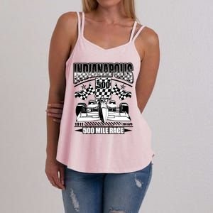 Indianapolis 500 Mile Race Formula Racing Race Car Women's Strappy Tank