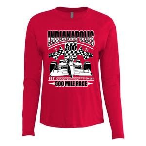 Indianapolis 500 Mile Race Formula Racing Race Car Womens Cotton Relaxed Long Sleeve T-Shirt