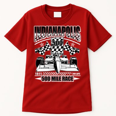 Indianapolis 500 Mile Race Formula Racing Race Car Tall T-Shirt
