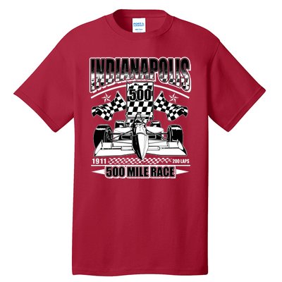 Indianapolis 500 Mile Race Formula Racing Race Car Tall T-Shirt