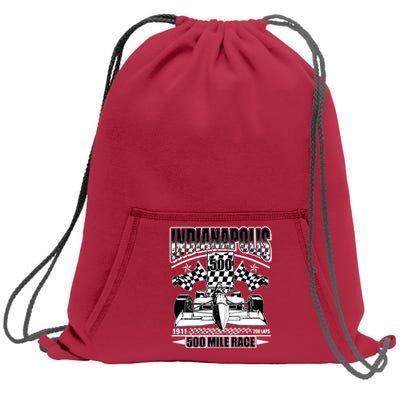 Indianapolis 500 Mile Race Formula Racing Race Car Sweatshirt Cinch Pack Bag