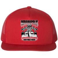 Indianapolis 500 Mile Race Formula Racing Race Car Flat Bill Trucker Hat