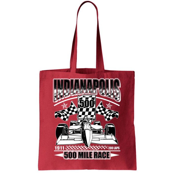 Indianapolis 500 Mile Race Formula Racing Race Car Tote Bag