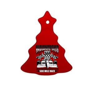 Indianapolis 500 Mile Race Formula Racing Race Car Ceramic Tree Ornament