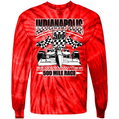 Indianapolis 500 Mile Race Formula Racing Race Car Tie-Dye Long Sleeve Shirt