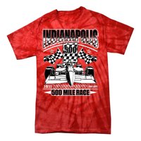 Indianapolis 500 Mile Race Formula Racing Race Car Tie-Dye T-Shirt