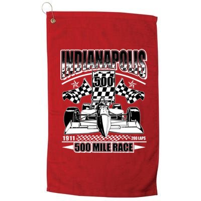 Indianapolis 500 Mile Race Formula Racing Race Car Platinum Collection Golf Towel