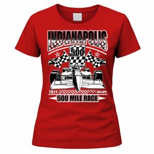 Indianapolis 500 Mile Race Formula Racing Race Car Women's T-Shirt