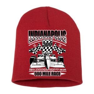 Indianapolis 500 Mile Race Formula Racing Race Car Short Acrylic Beanie