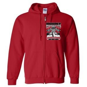 Indianapolis 500 Mile Race Formula Racing Race Car Full Zip Hoodie