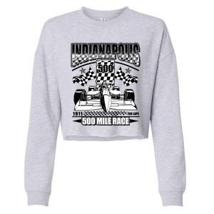 Indianapolis 500 Mile Race Formula Racing Race Car Cropped Pullover Crew