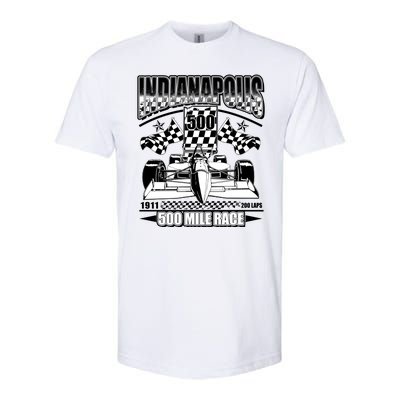 Indianapolis 500 Mile Race Formula Racing Race Car Softstyle CVC T-Shirt