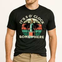 It's 5 O’clock Somewhere Summer Retro Sunset Drinking Performance Shirt