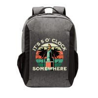 It's 5 O’clock Somewhere Summer Retro Sunset Drinking Vector Backpack