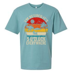 Its 5 OClock Everywhere Im Retired Summer Retirement Sueded Cloud Jersey T-Shirt