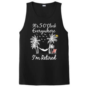 ItS 5 OClock Everywhere IM Retired Summer Retirement PosiCharge Competitor Tank