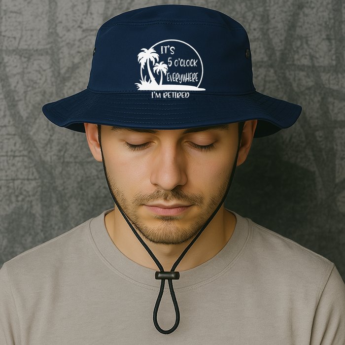 ItS 5 OClock Everywhere IM Retired Summer Vacation Funny Bucket Hat