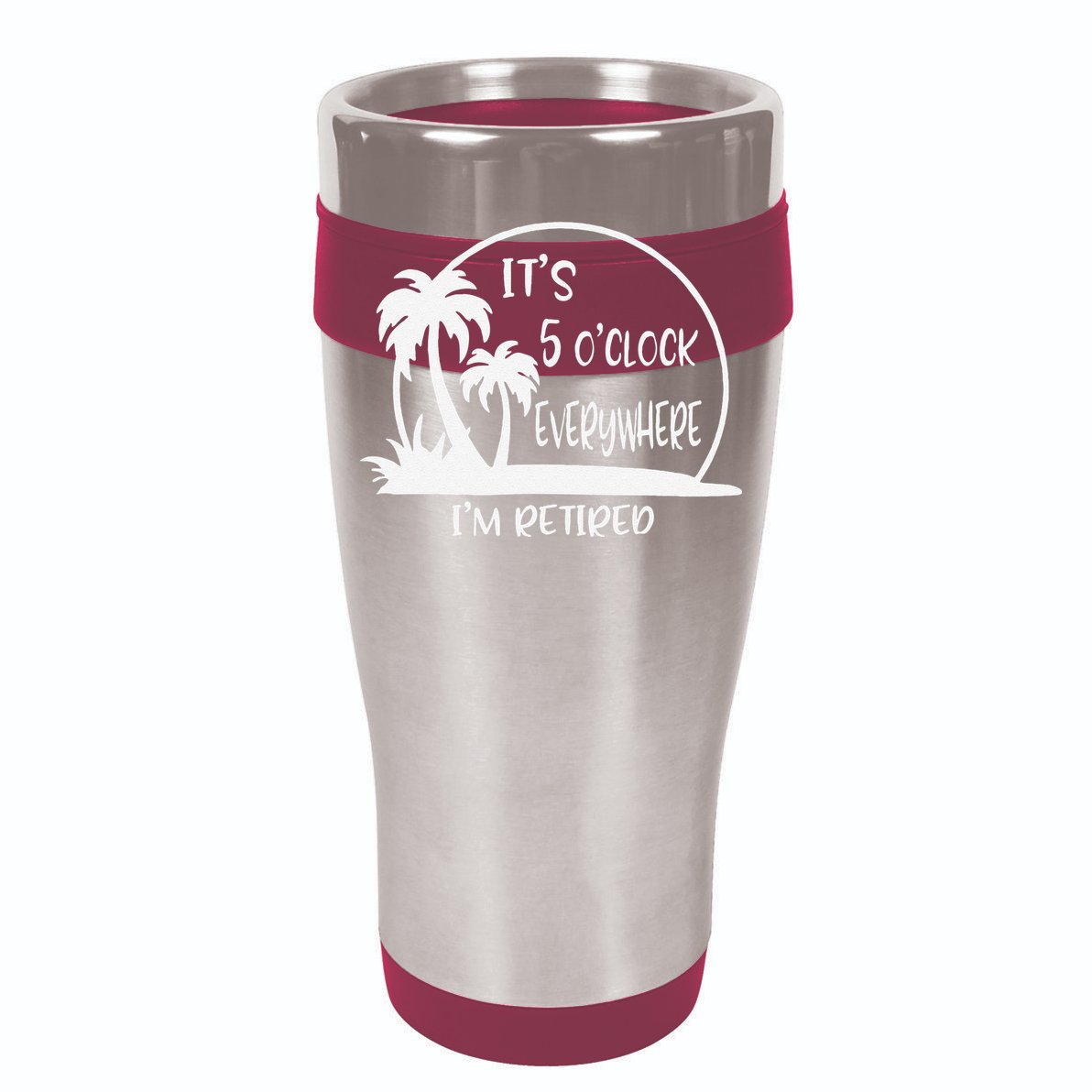 ItS 5 OClock Everywhere IM Retired Summer Vacation Funny Cooling Performance Long Sleeve Crew