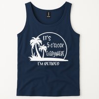 ItS 5 OClock Everywhere IM Retired Summer Vacation Funny Tank Top