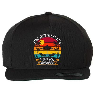 ItS 5 OClock Everywhere IM Retired Summer Retirement Wool Snapback Cap