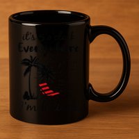 It's 5 O'Clock Everywhere I'm Retired Summer 11oz C Handle Ceramic Mug