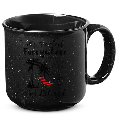 It's 5 O'Clock Everywhere I'm Retired Summer 15oz Campfire Ceramic Mug
