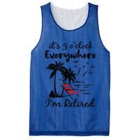 It's 5 O'Clock Everywhere I'm Retired Summer Mesh Reversible Basketball Jersey Tank