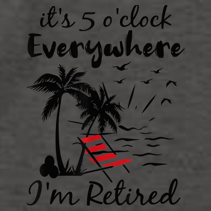 It's 5 O'Clock Everywhere I'm Retired Summer Vector Backpack