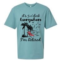 It's 5 O'Clock Everywhere I'm Retired Summer Sueded Cloud Jersey T-Shirt