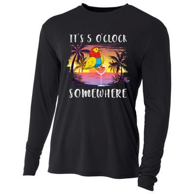 Its 5 Oclock Somewhere Its Time To Drink Something Cooling Performance Long Sleeve Crew