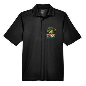 ItS 5 O’Clock Somewhere Parrot Sunset Drinking Men's Origin Performance Pique Polo