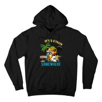 ItS 5 O’Clock Somewhere Parrot Sunset Drinking Hoodie