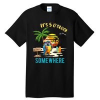 ItS 5 O’Clock Somewhere Parrot Sunset Drinking Tall T-Shirt