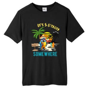 ItS 5 O’Clock Somewhere Parrot Sunset Drinking Tall Fusion ChromaSoft Performance T-Shirt