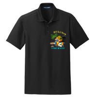 ItS 5 O’Clock Somewhere Parrot Sunset Drinking Dry Zone Grid Polo