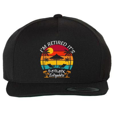 ItS 5 OClock Everywhere IM Retired Summer Retirement Wool Snapback Cap