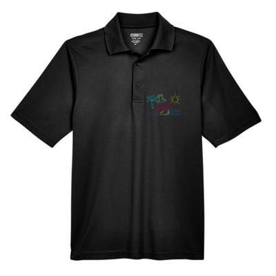 ItS 5 OClock Somewhere Beach Vacation Men's Origin Performance Pique Polo