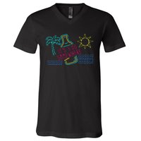 ItS 5 OClock Somewhere Beach Vacation V-Neck T-Shirt