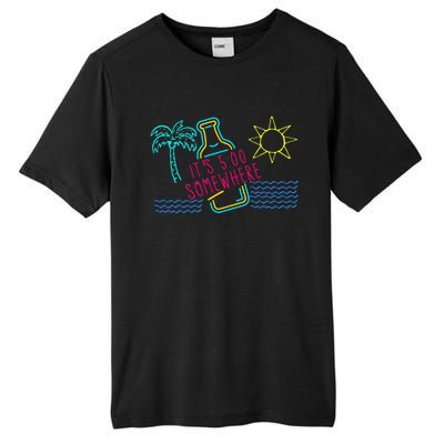 ItS 5 OClock Somewhere Beach Vacation Tall Fusion ChromaSoft Performance T-Shirt