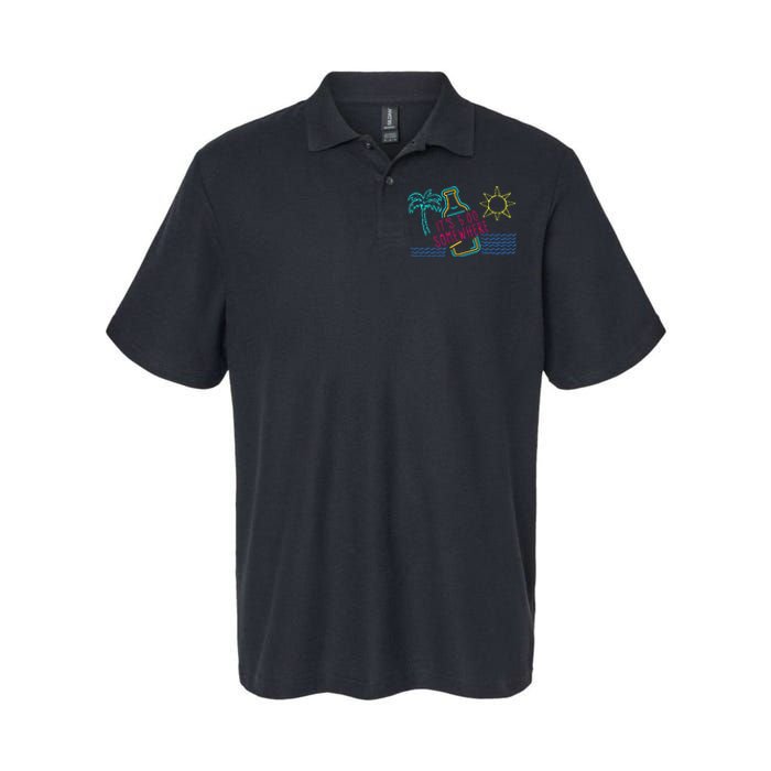 ItS 5 OClock Somewhere Beach Vacation Softstyle Adult Sport Polo