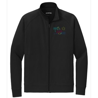 ItS 5 OClock Somewhere Beach Vacation Stretch Full-Zip Cadet Jacket