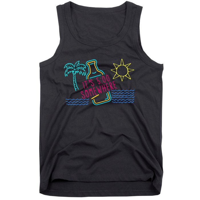 ItS 5 OClock Somewhere Beach Vacation Tank Top