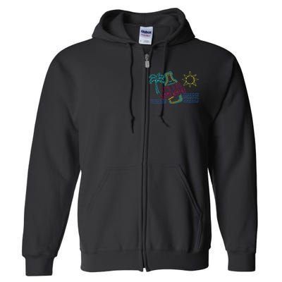 ItS 5 OClock Somewhere Beach Vacation Full Zip Hoodie