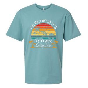 It's 5 O'Clock Everywhere I'm Retired summer Retirement Sueded Cloud Jersey T-Shirt