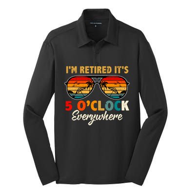 ItS 5 OClock Everywhere IM Retired Summer Retirement Silk Touch Performance Long Sleeve Polo