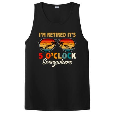 ItS 5 OClock Everywhere IM Retired Summer Retirement PosiCharge Competitor Tank