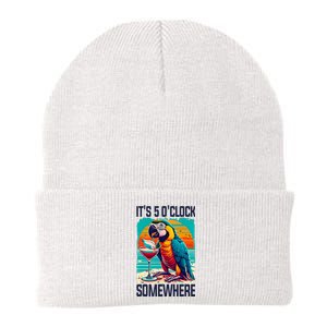 ItS 5 OClock Somewhere Drinking Parrot Cocktail Summer Knit Cap Winter Beanie