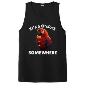 Its 5 Oclock Somewhere! Funny Parrot PosiCharge Competitor Tank