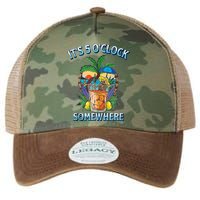 It's 5 O’clock Somewhere Summer Retro Sunset Drinking Legacy Tie Dye Trucker Hat