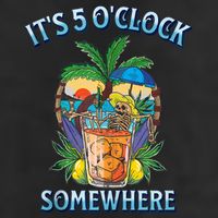 It's 5 O’clock Somewhere Summer Retro Sunset Drinking Beanie